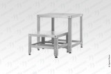 Подставка для оборудования ПДОб - 500*500*500 "Base" Zn